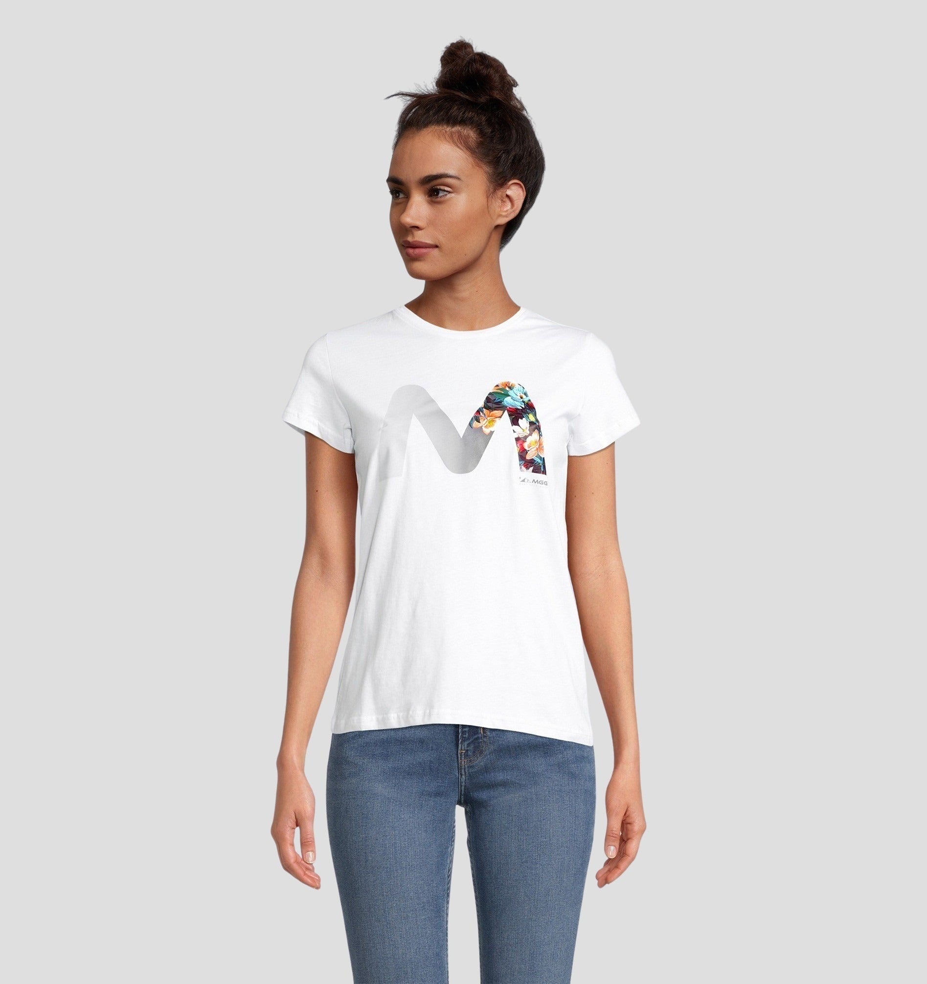 Cotton Classic Tee - Sky Blue / Multi Coloured / XS