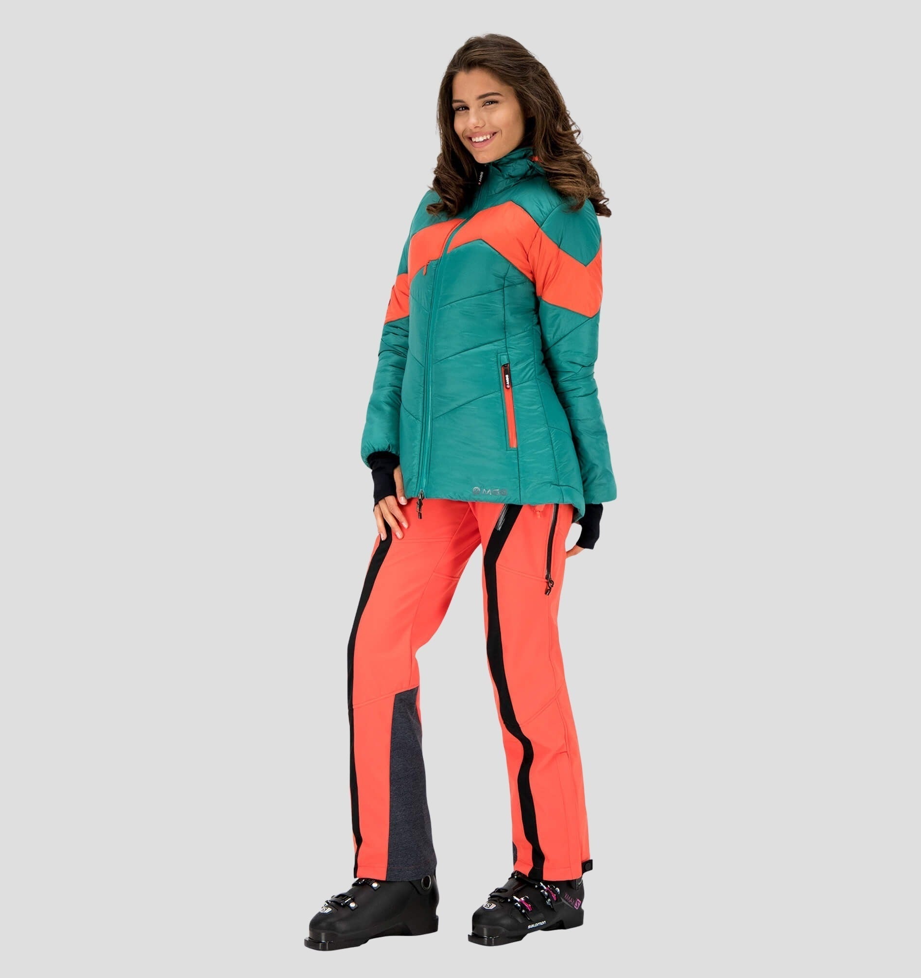 Kenai Crossover Jacket 2.0 - Teal Green / Fire Red / XS
