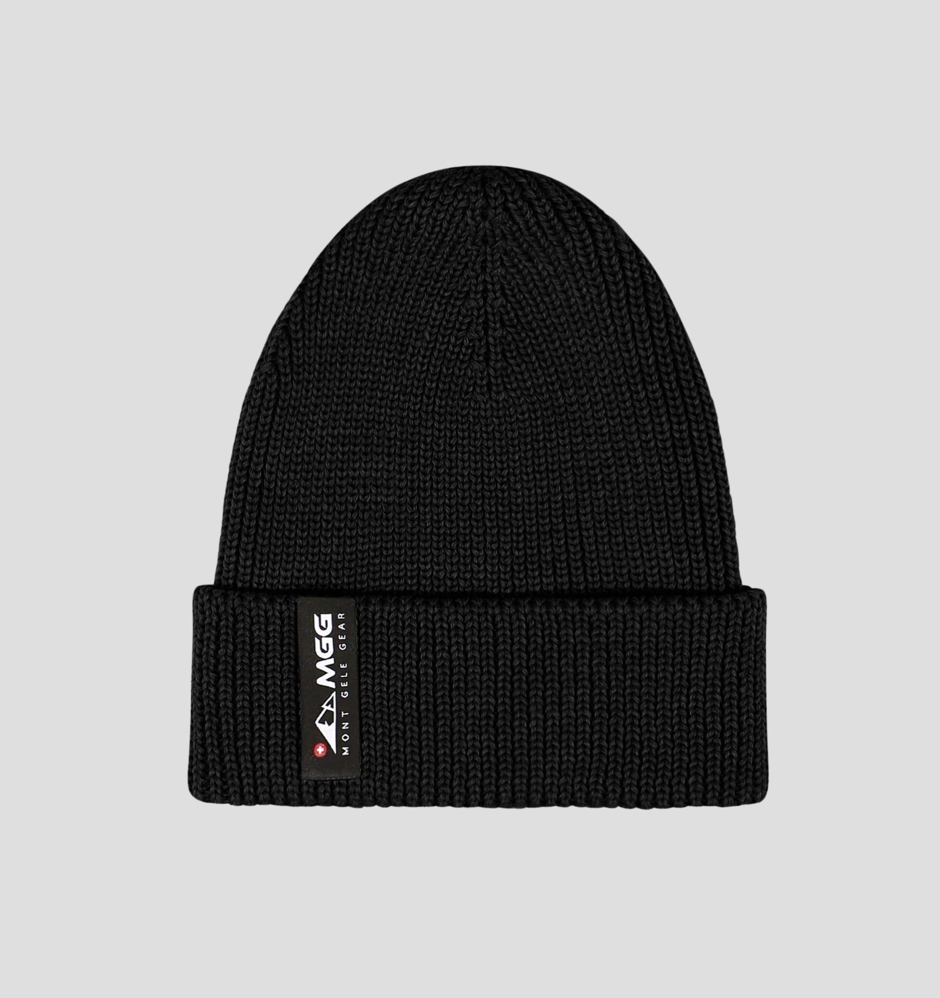 Merino Fisherman Beanie - Onyx Black / One Size