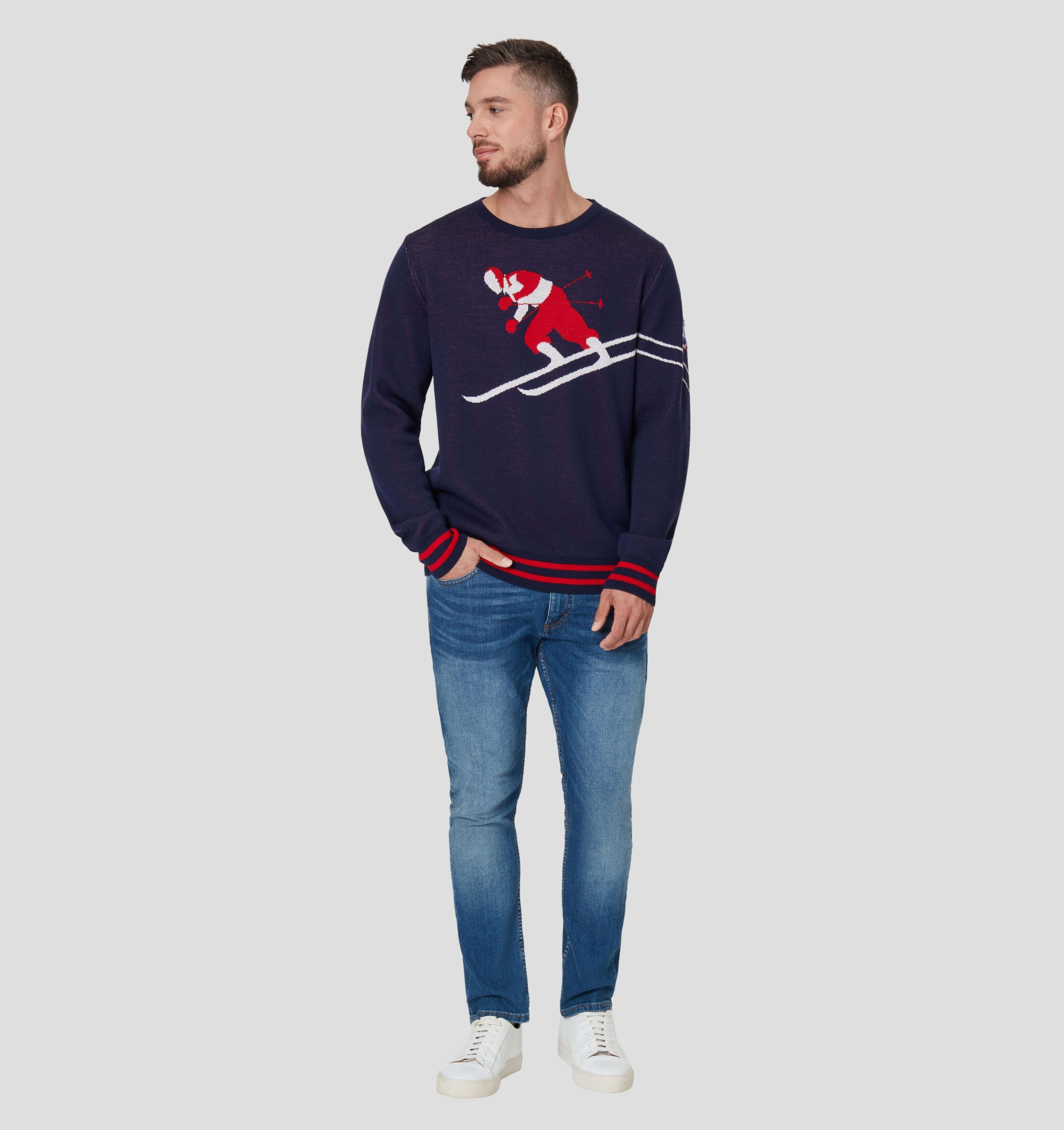 Vintage Merino Sweater - Navy Blue / S