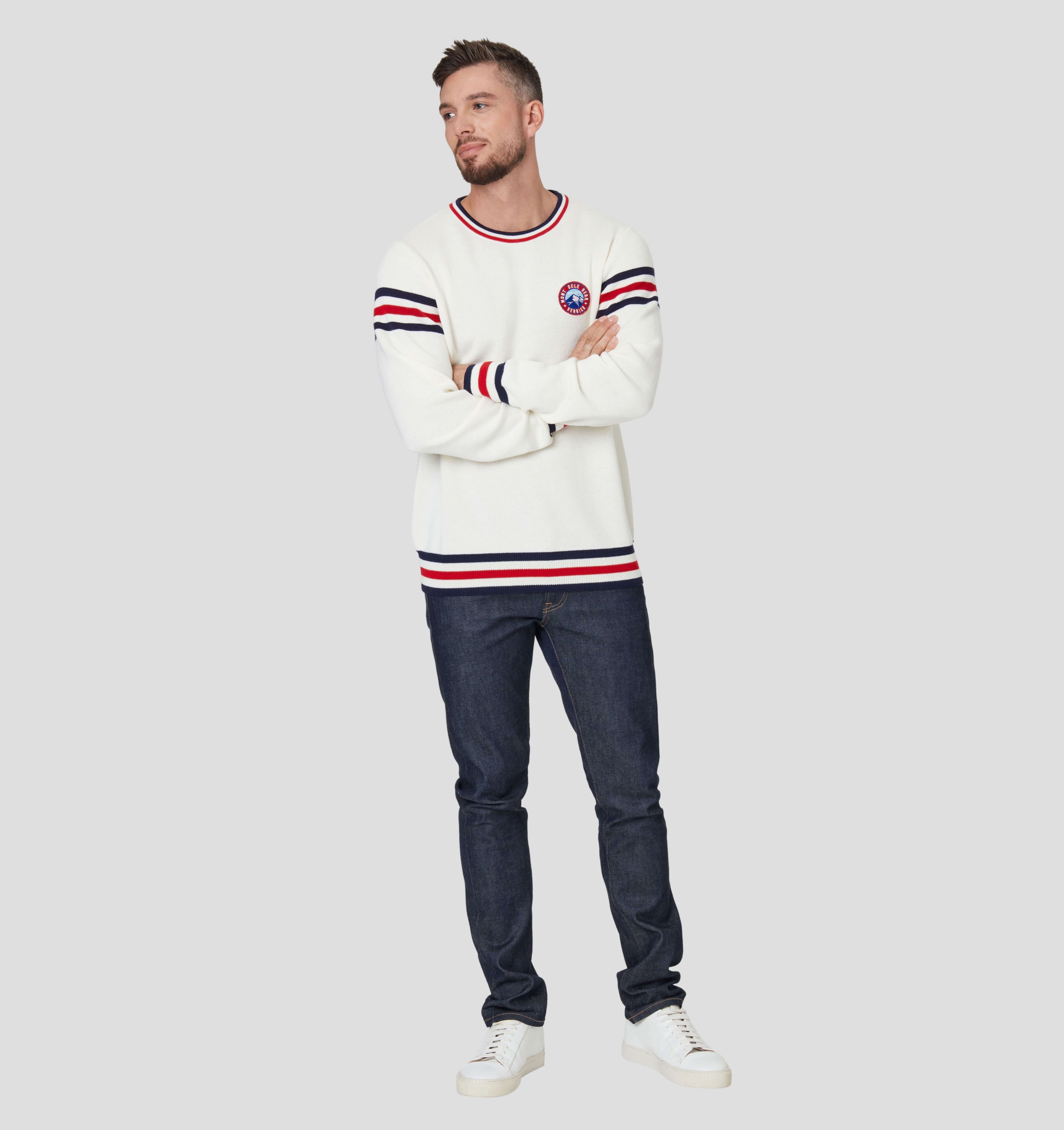 Retro Merino Sweater - Cream White / M