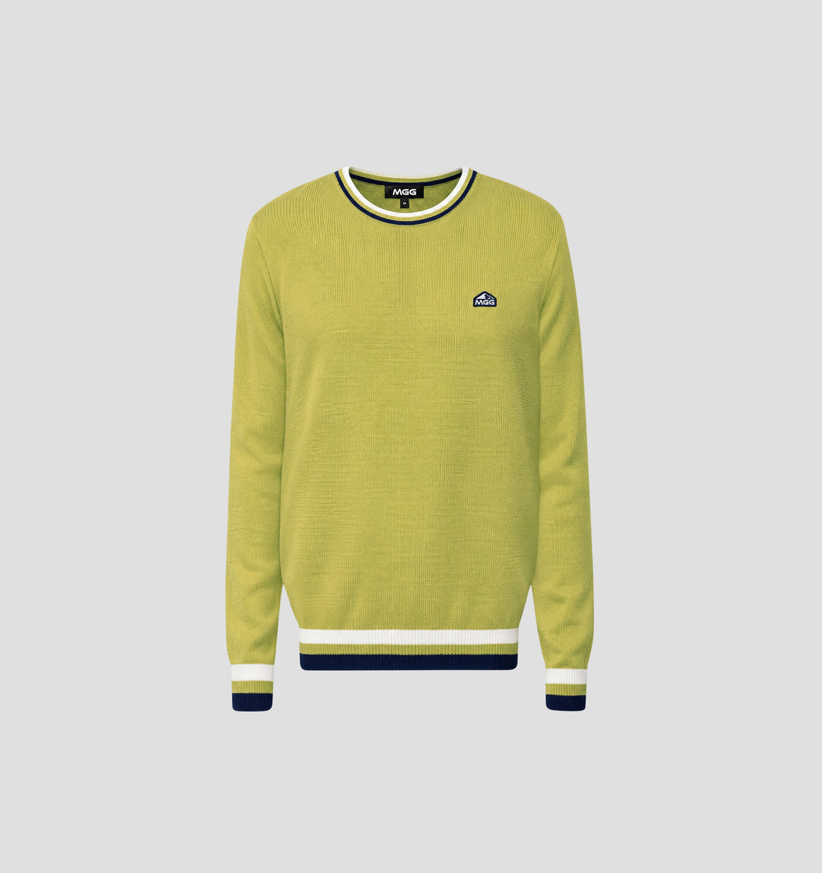 Classic Merino Sweater - Mustard Yellow / Navy Blue / S