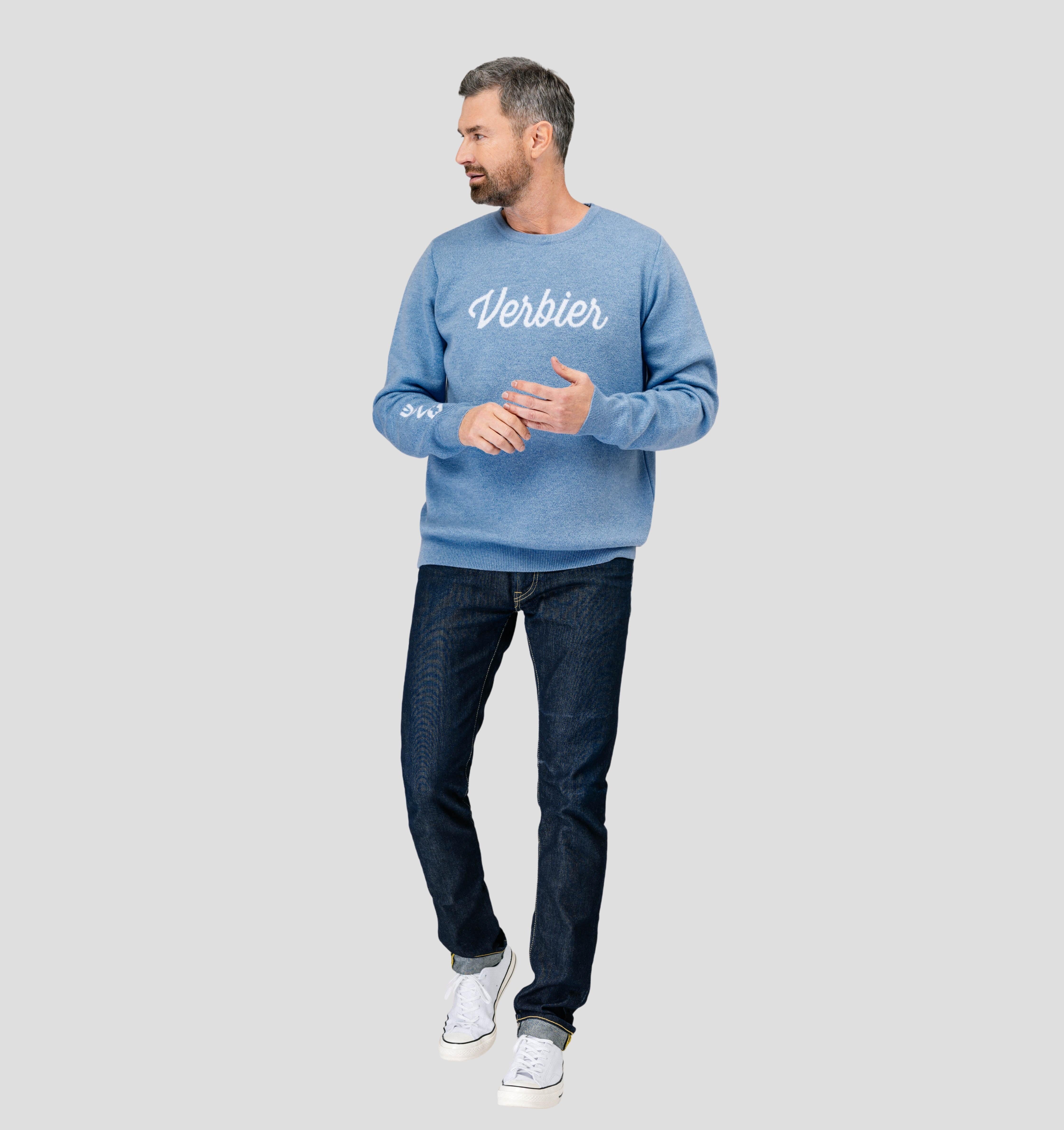 Verbier Merino Sweater - Steel Blue / S