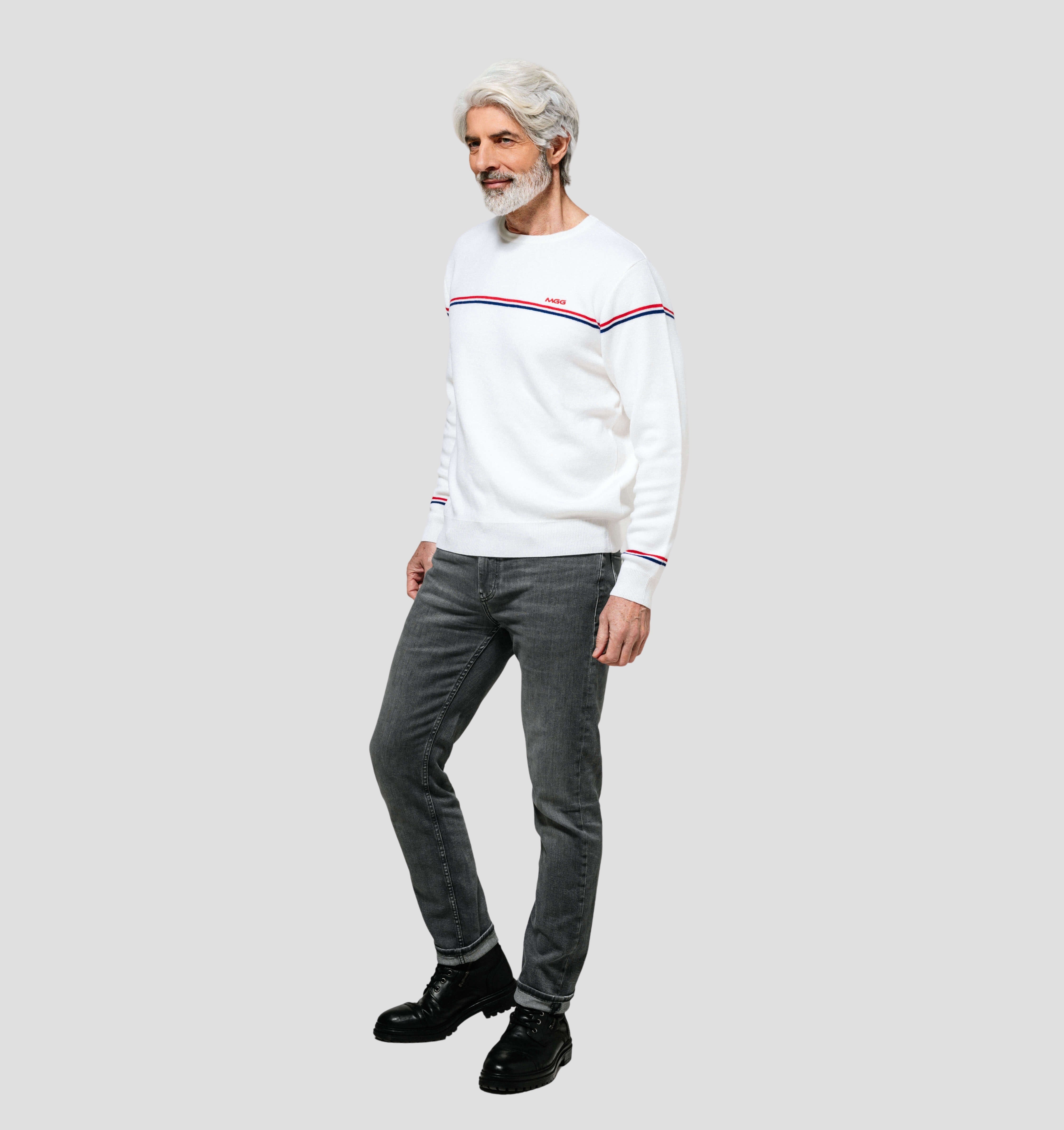Retro Merino Sweater - Cream White / S