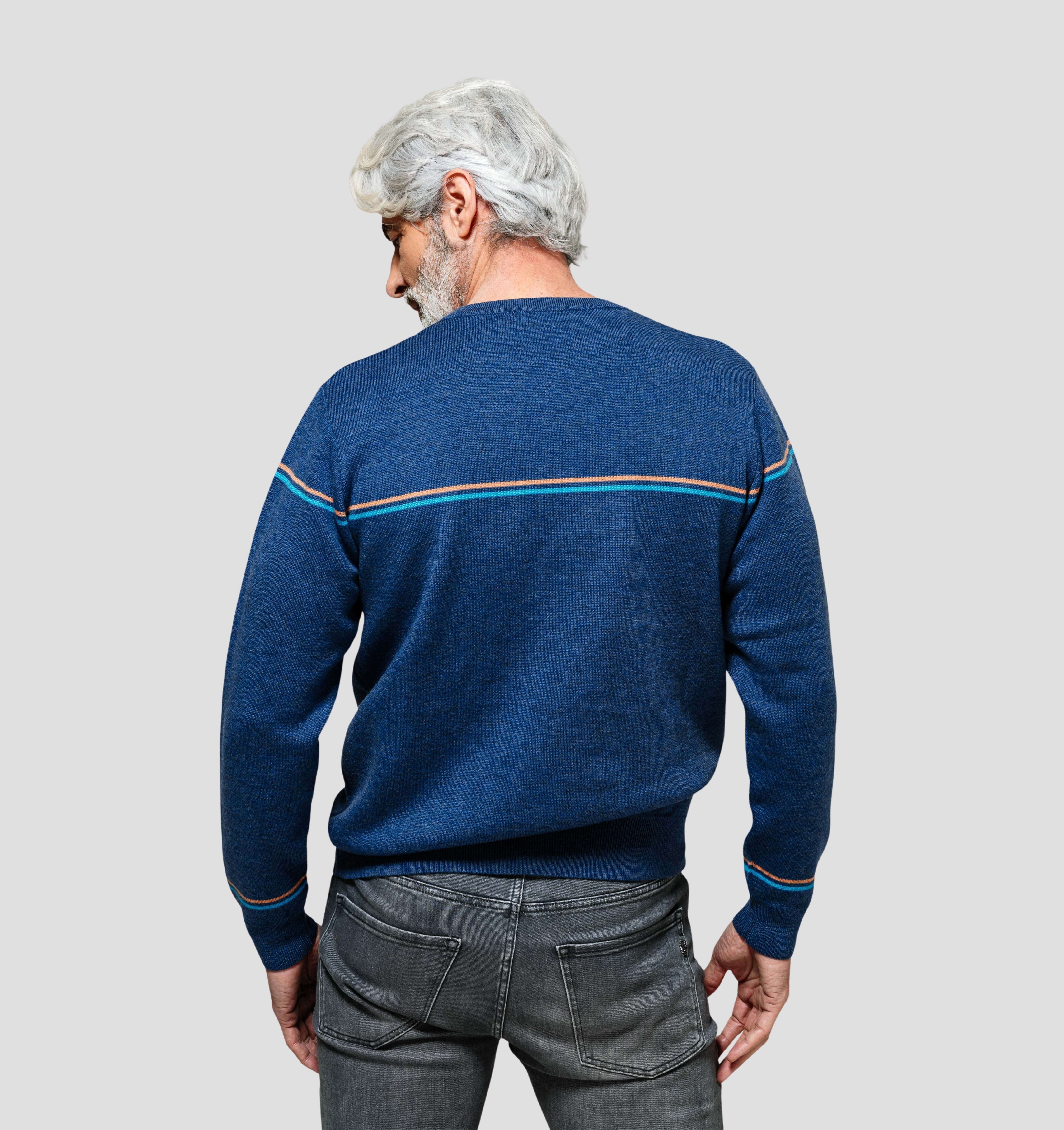Retro Merino Sweater - Denim Blue / S