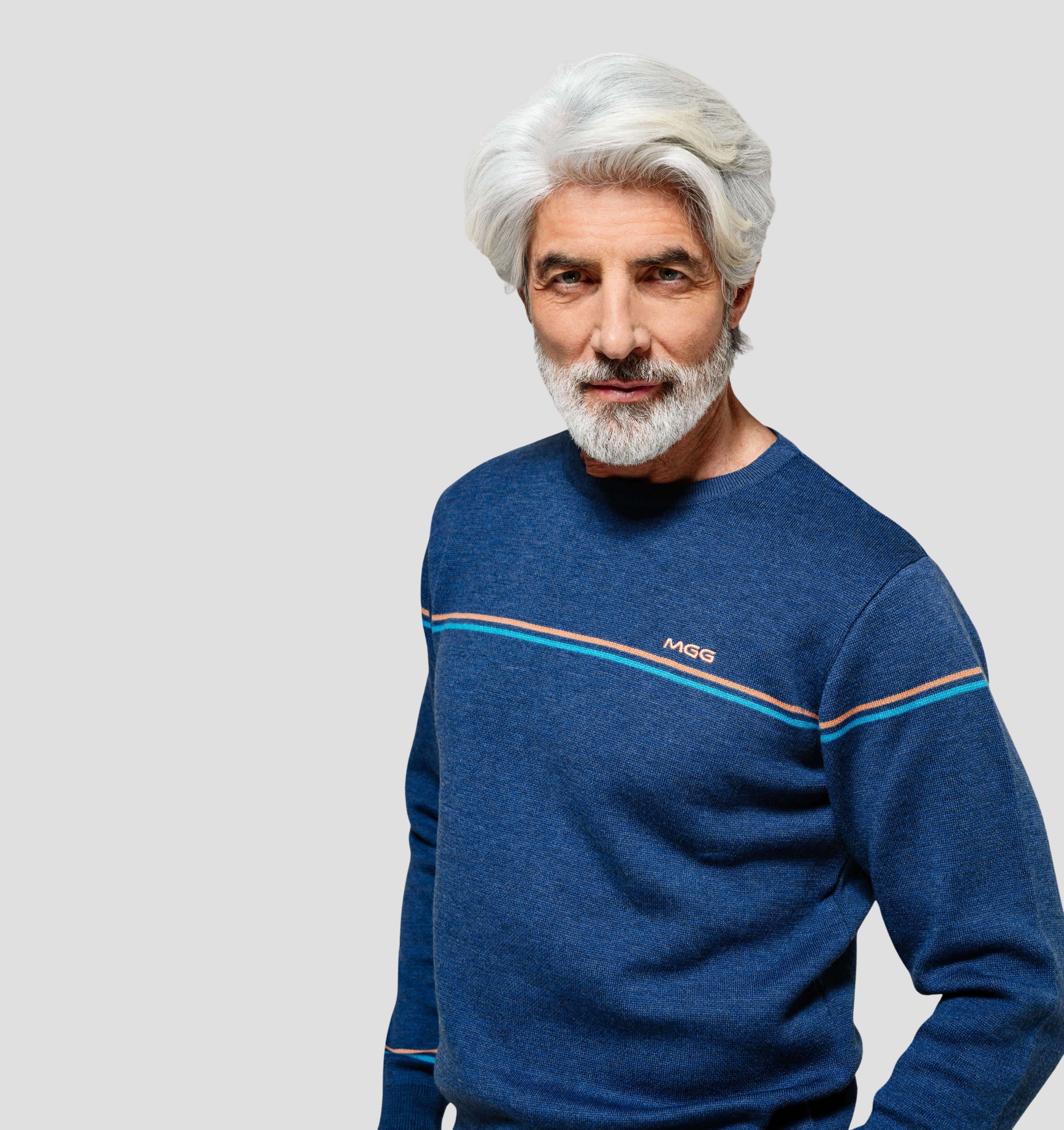 Retro Merino Sweater - Denim Blue / S