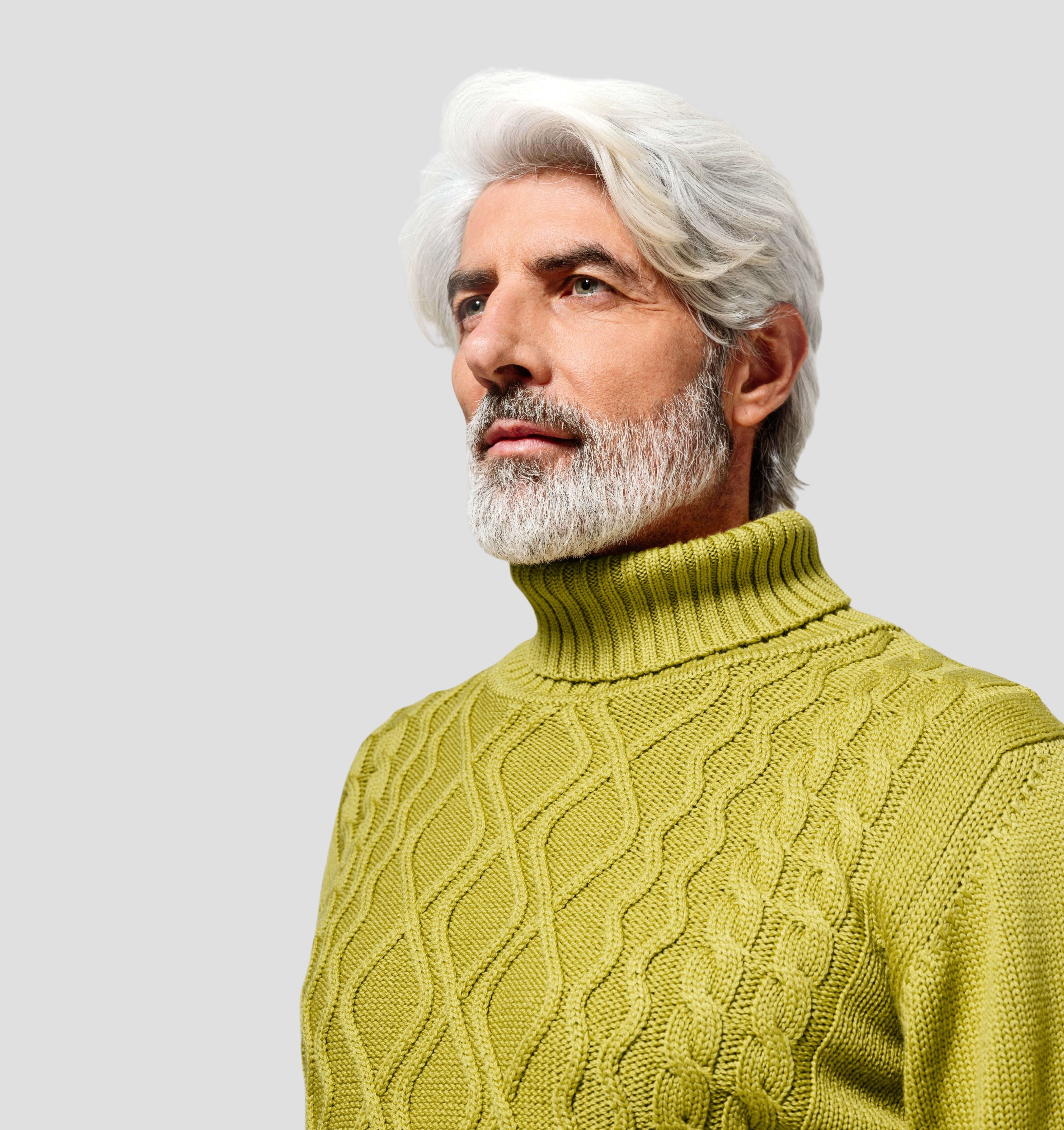 Cable Knit Merino Sweater - Mustard Yellow / S