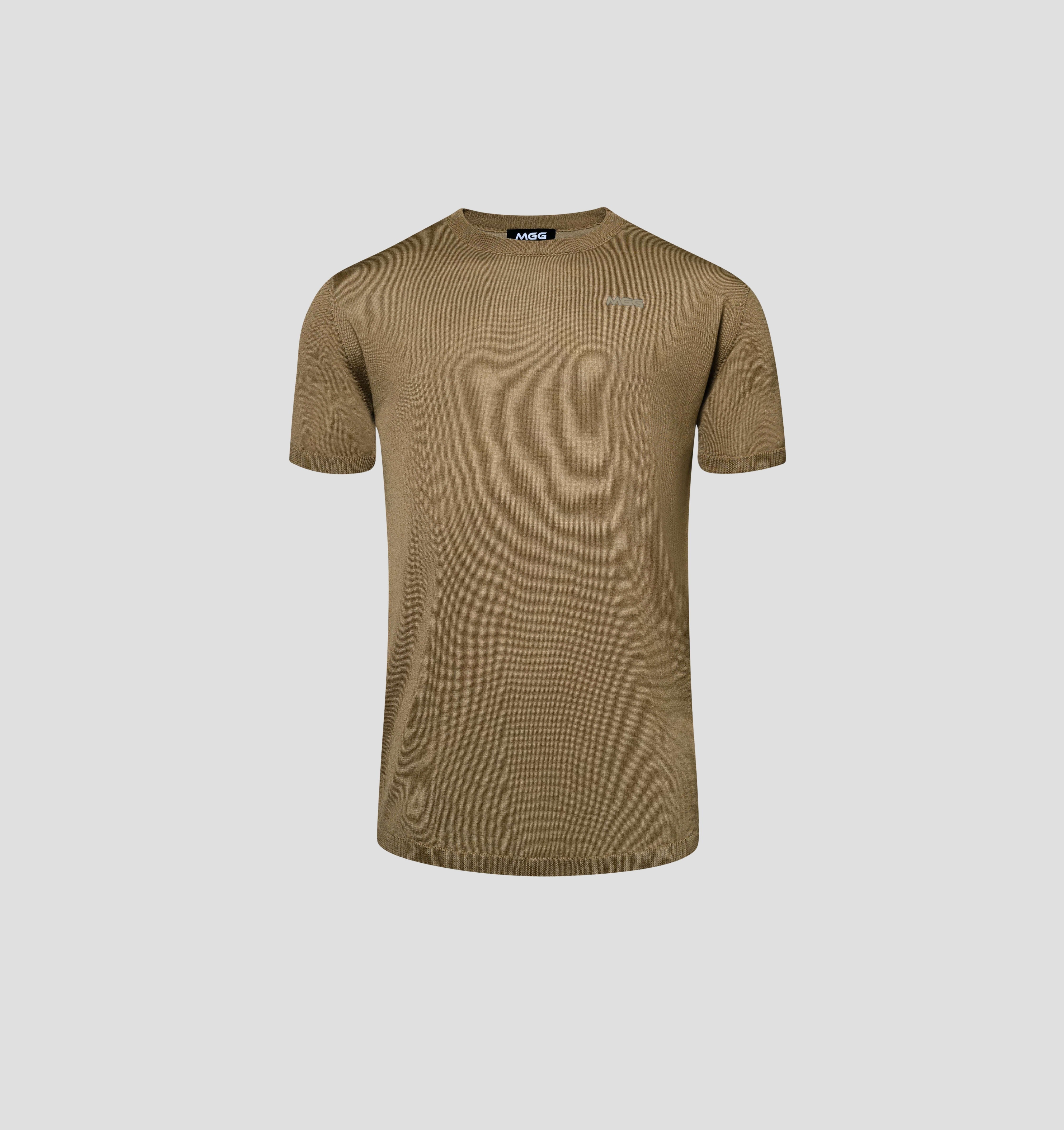Merino CASHWOOL® SofTee | Classic - Olive Brown / S