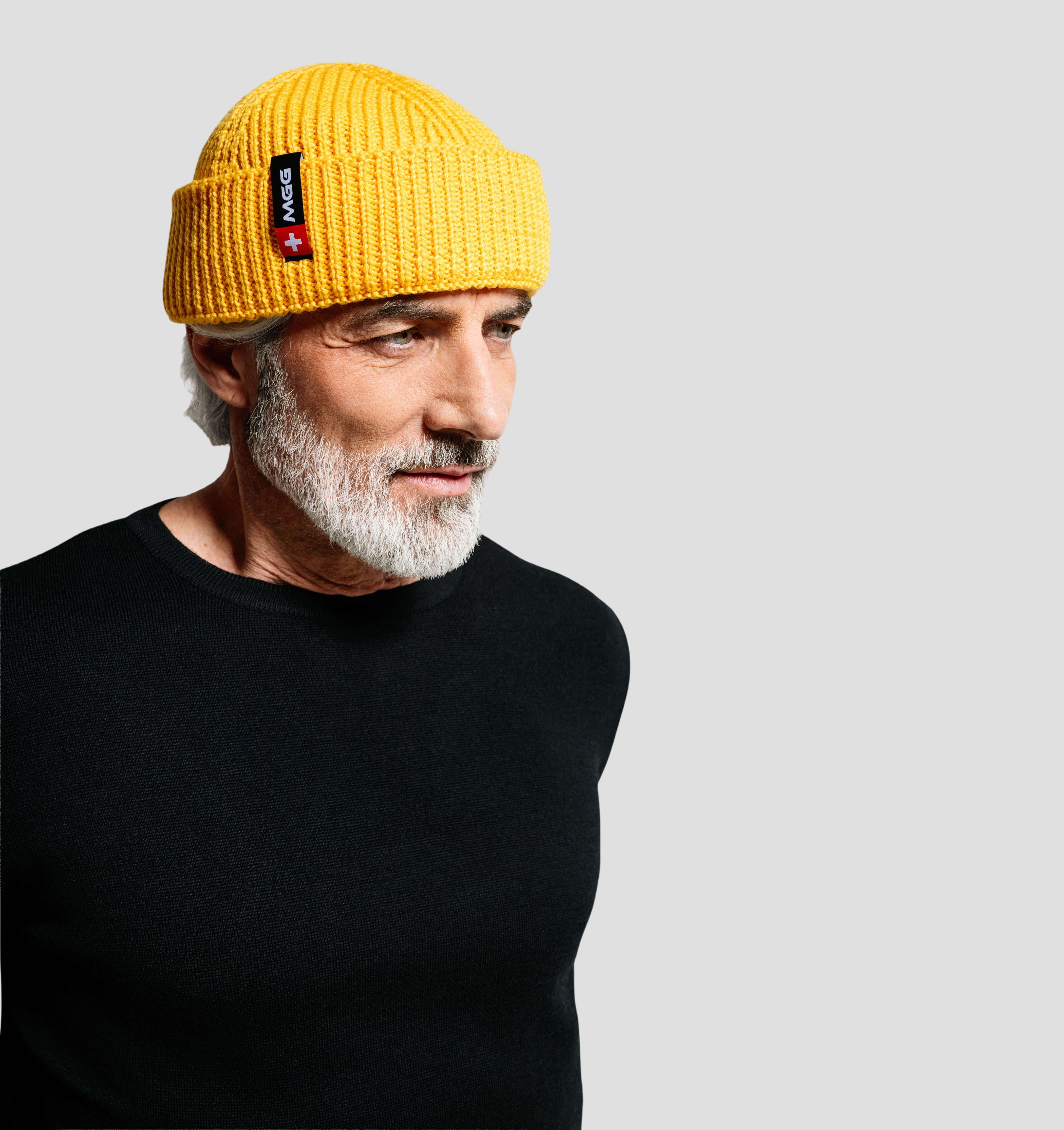 Merino Short Fisherman Beanie - Canary Yellow / One Size