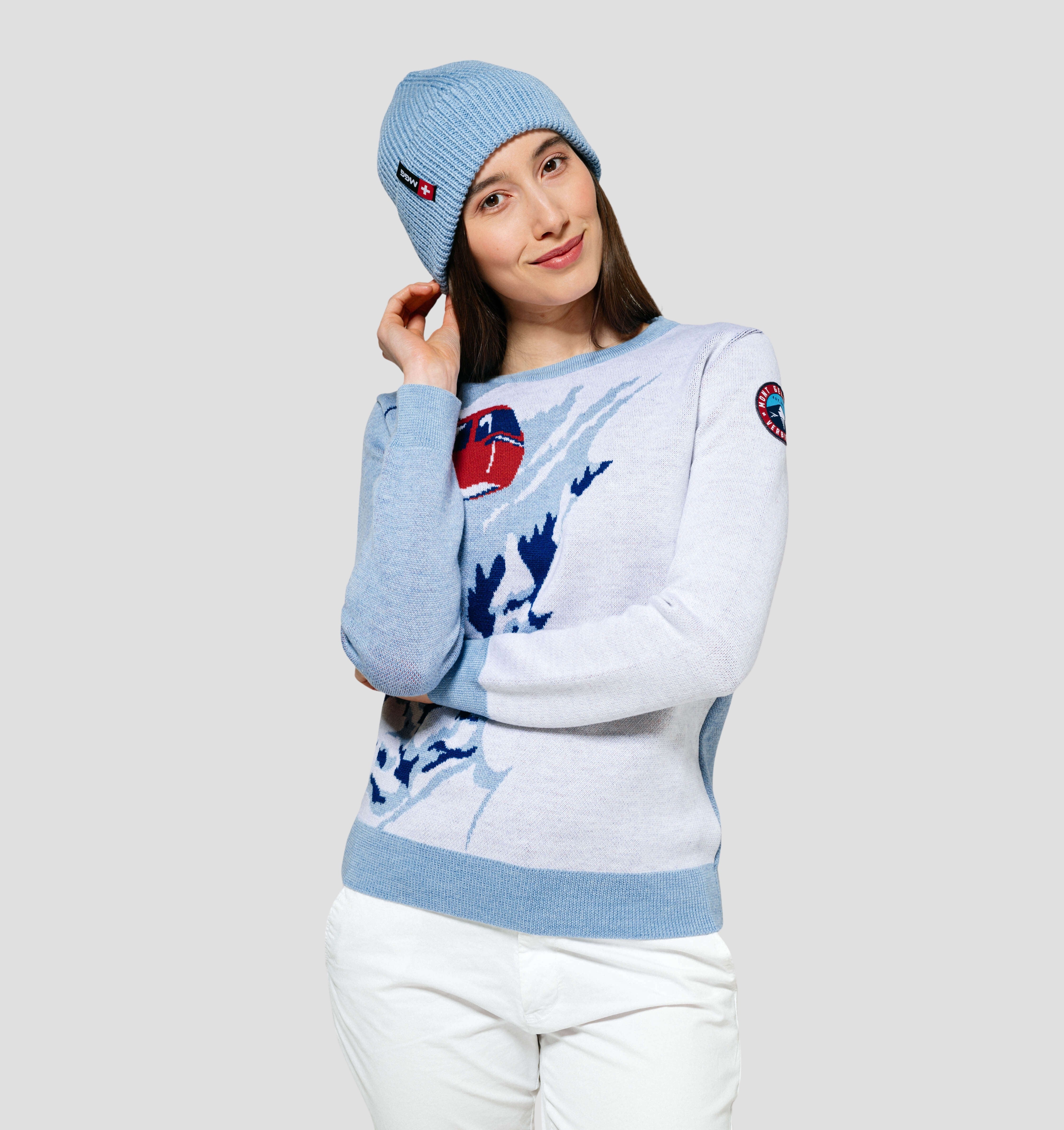 Merino Fisherman Beanie - Sky Blue / One Size