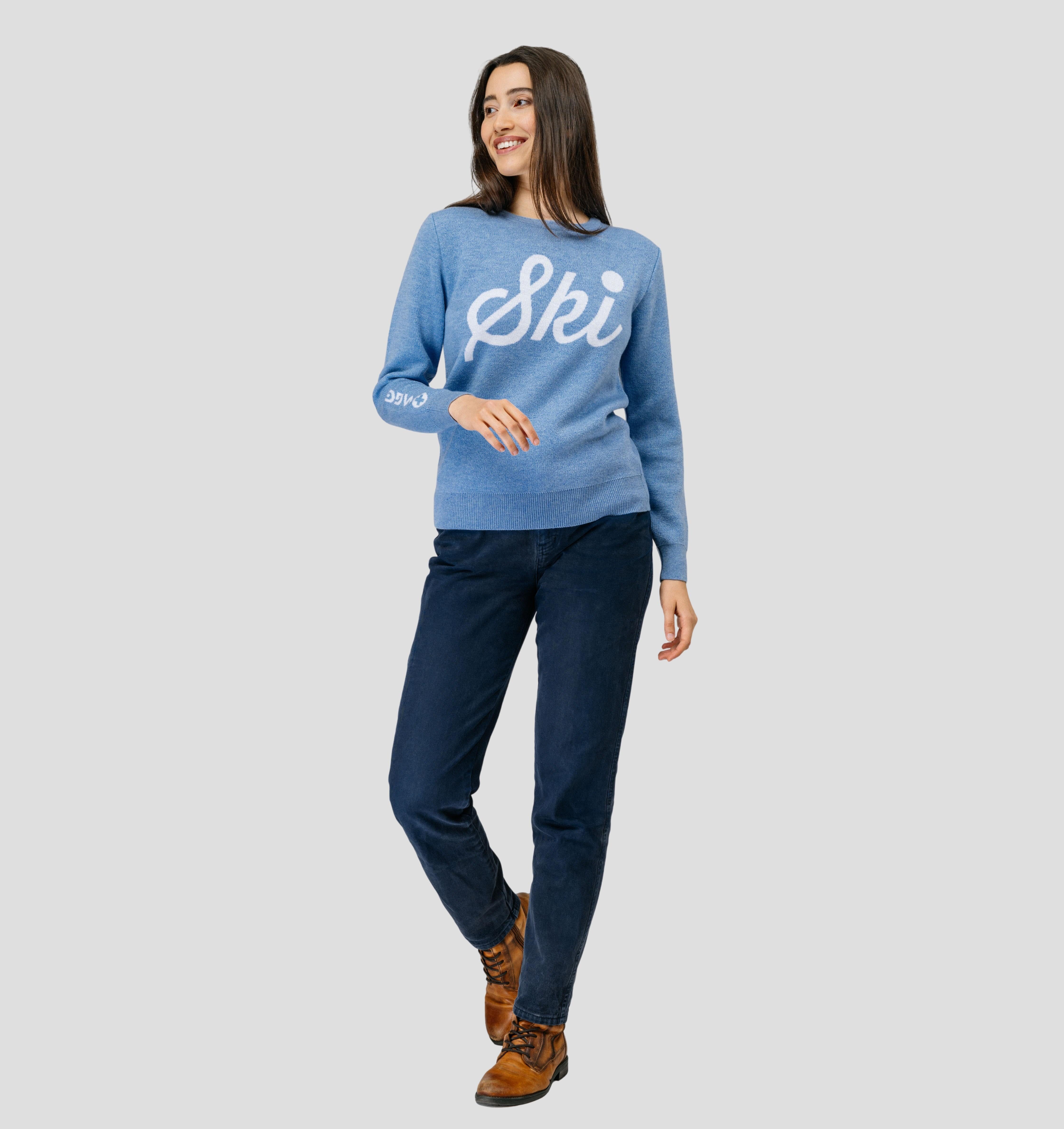 Retro Merino Sweater - Steel Blue / XS