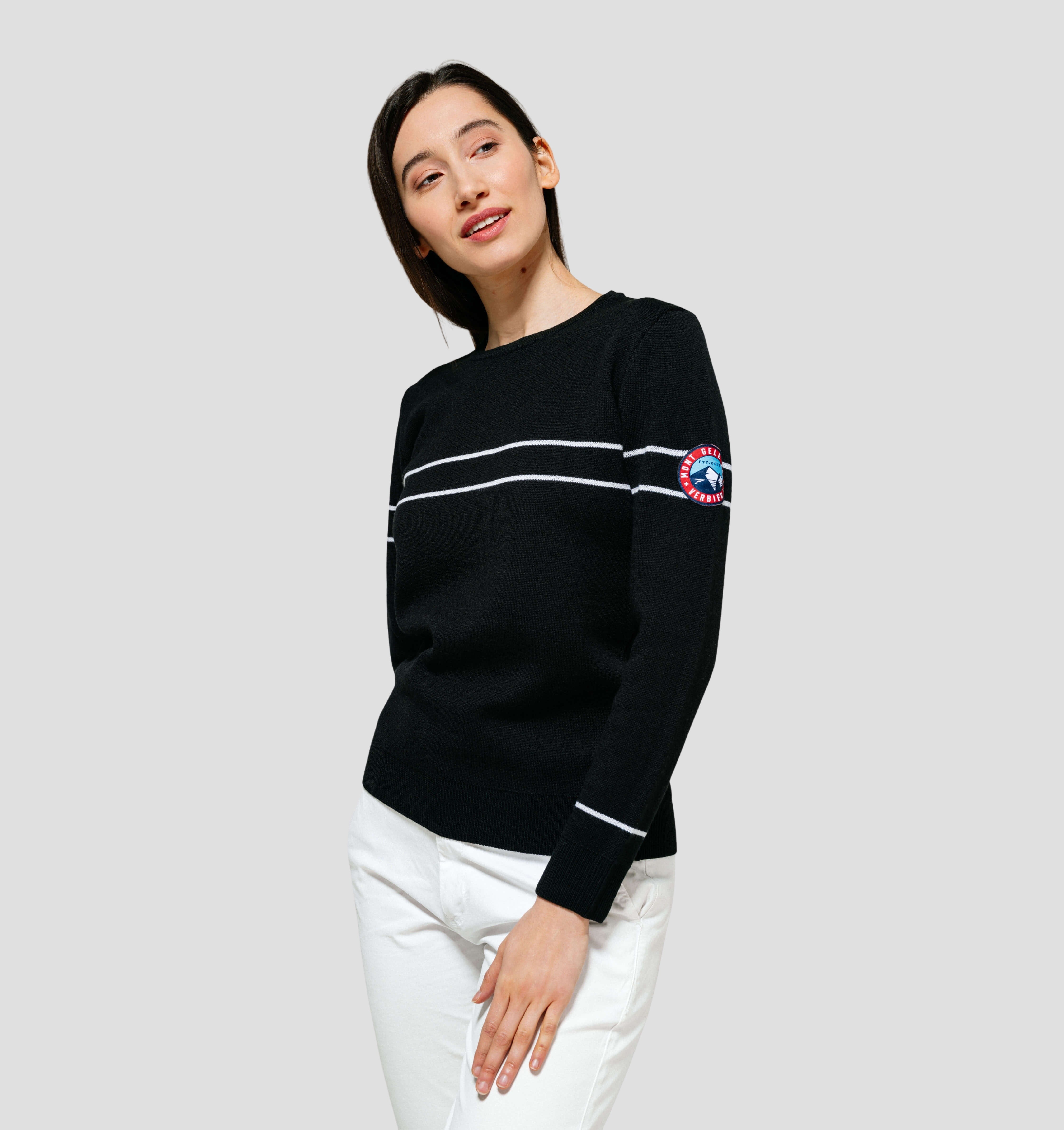 Retro Merino Sweater - Onyx Black / XS