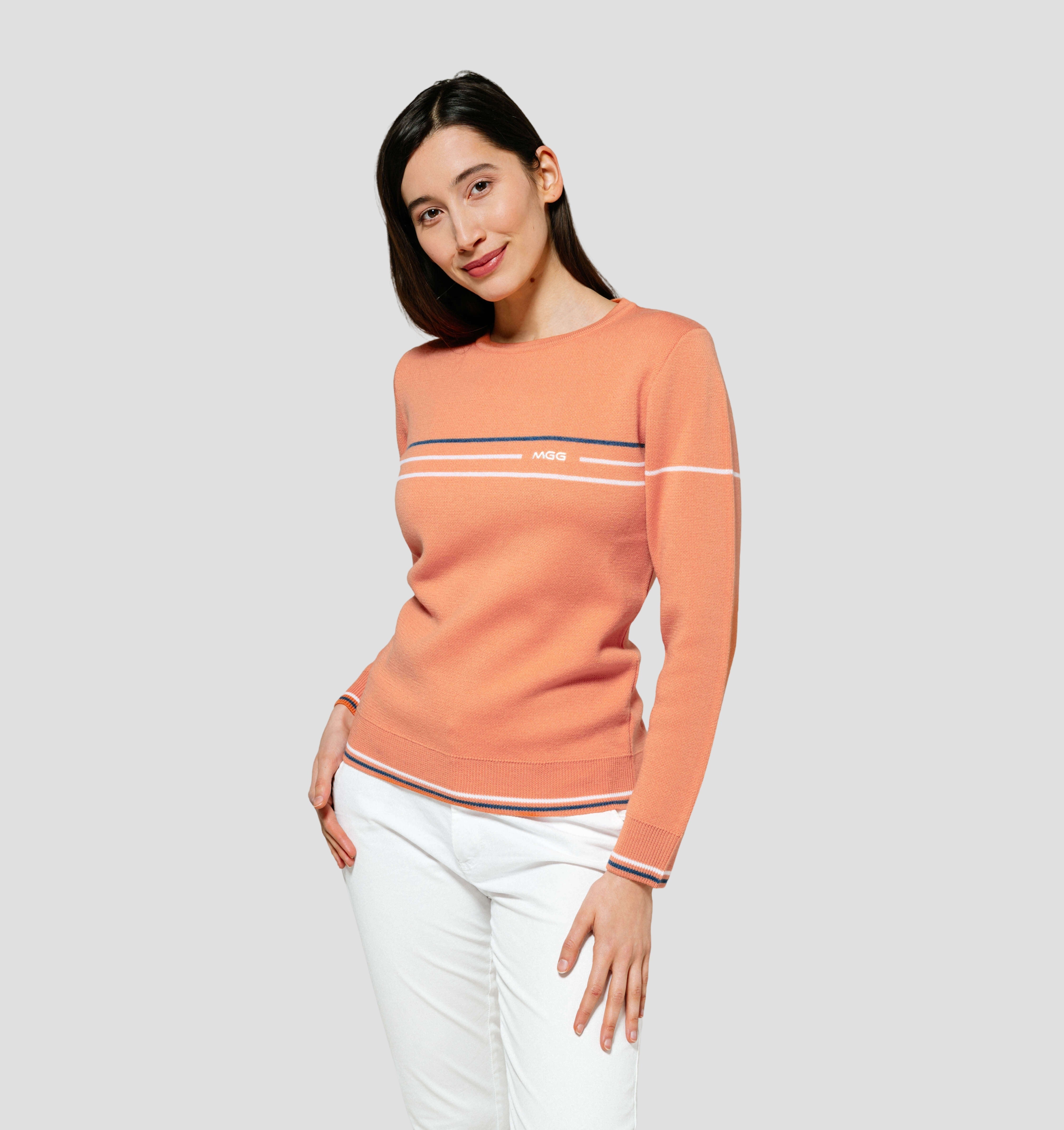 Retro Merino Sweater - Apricot Orange / XS