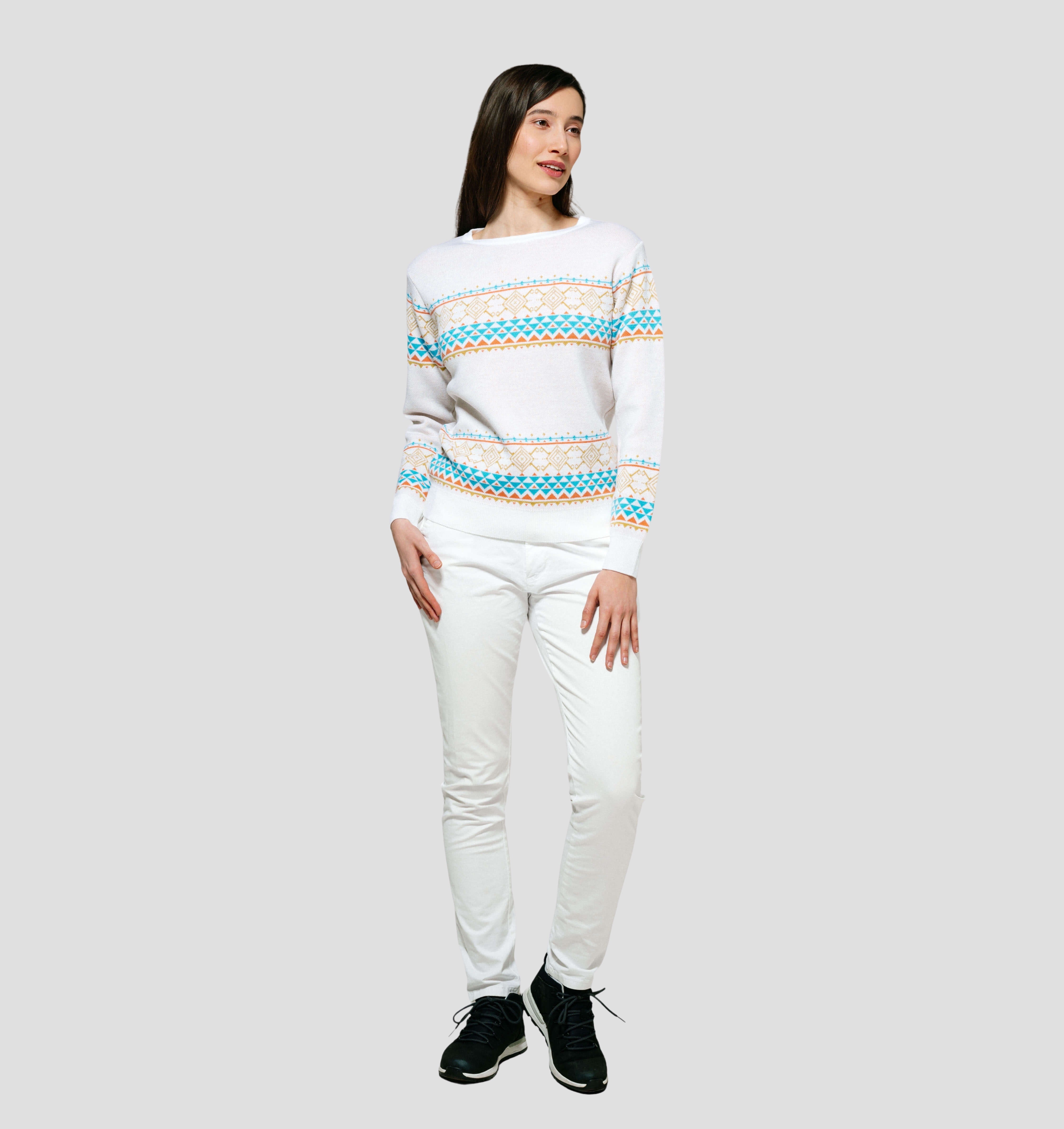 Nordic Merino Sweater - Cream White / XS