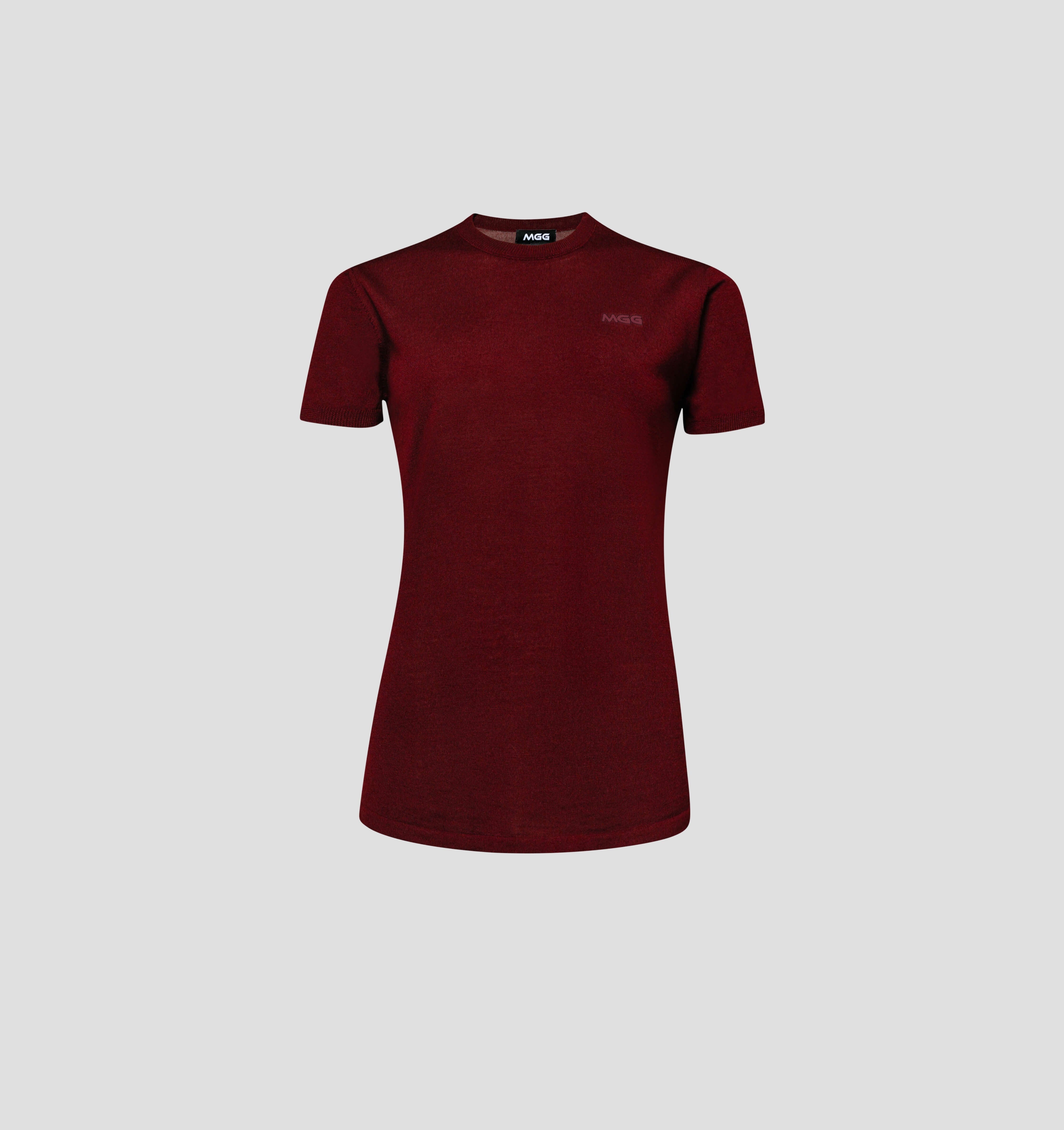 Merino CASHWOOL® SofTee | Classic - Burgundy Red / XS