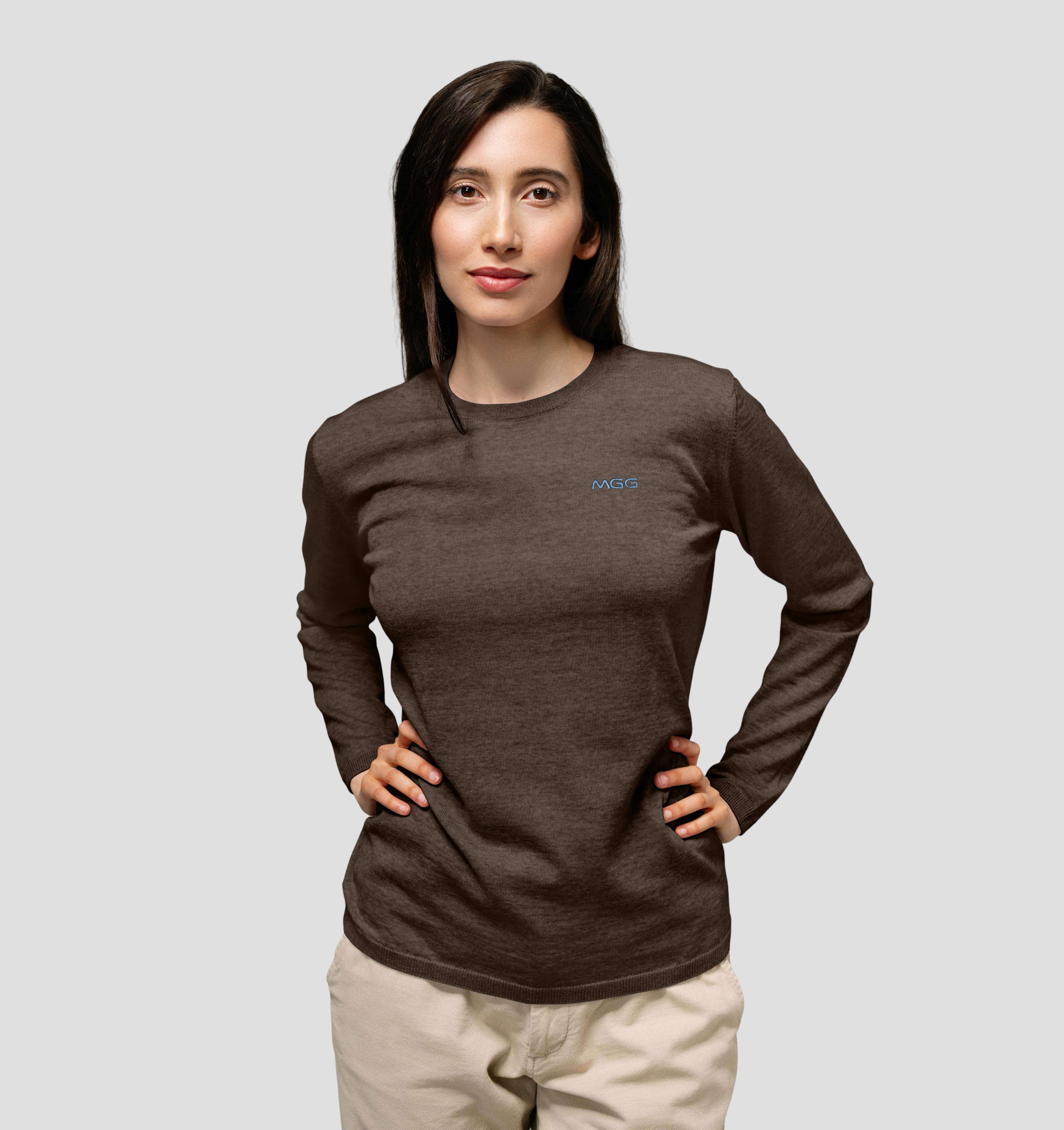 Merino SofTee | Long Sleeve - Taupe Brown / XS