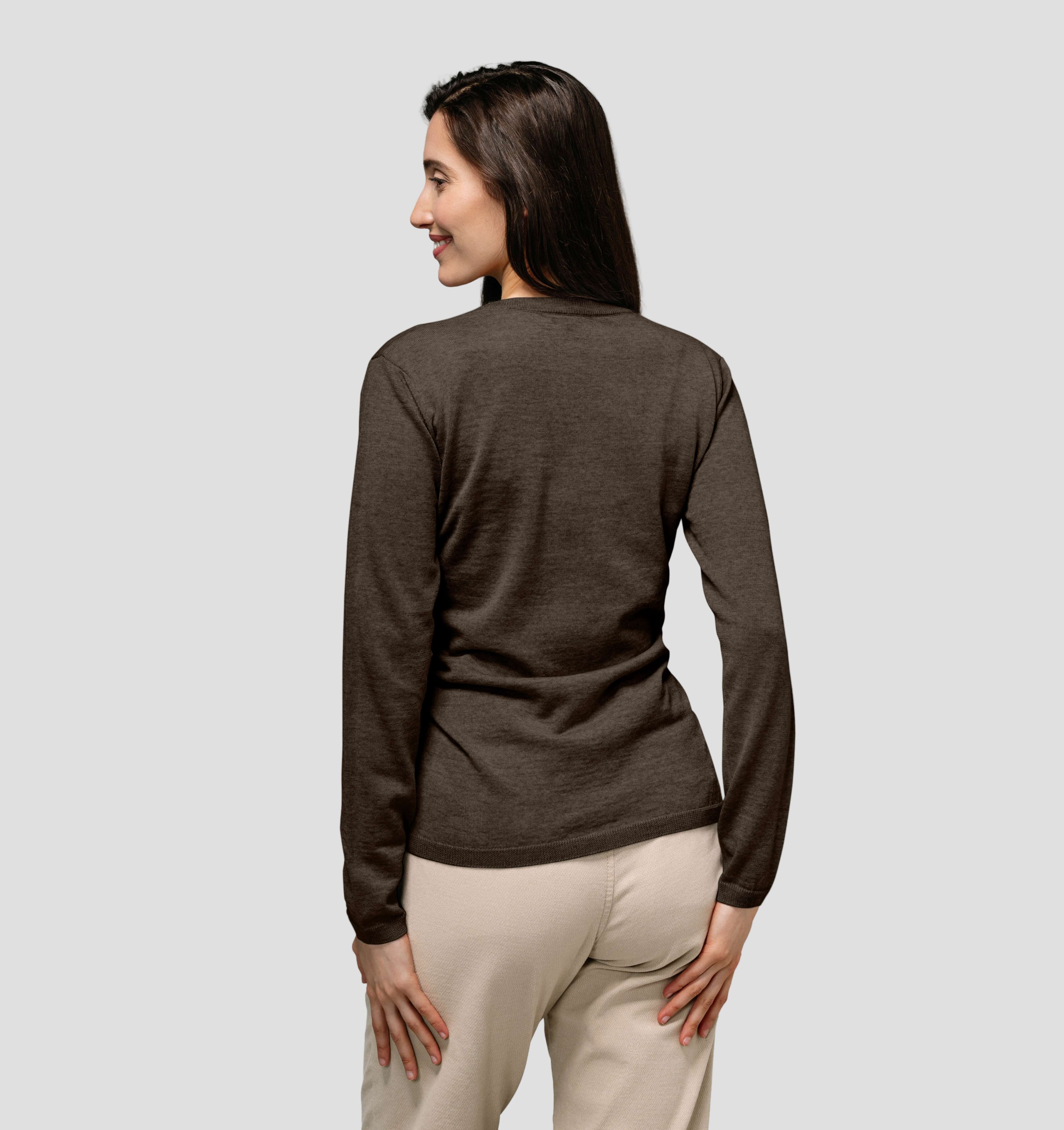 Merino SofTee | Long Sleeve - Taupe Brown / XS