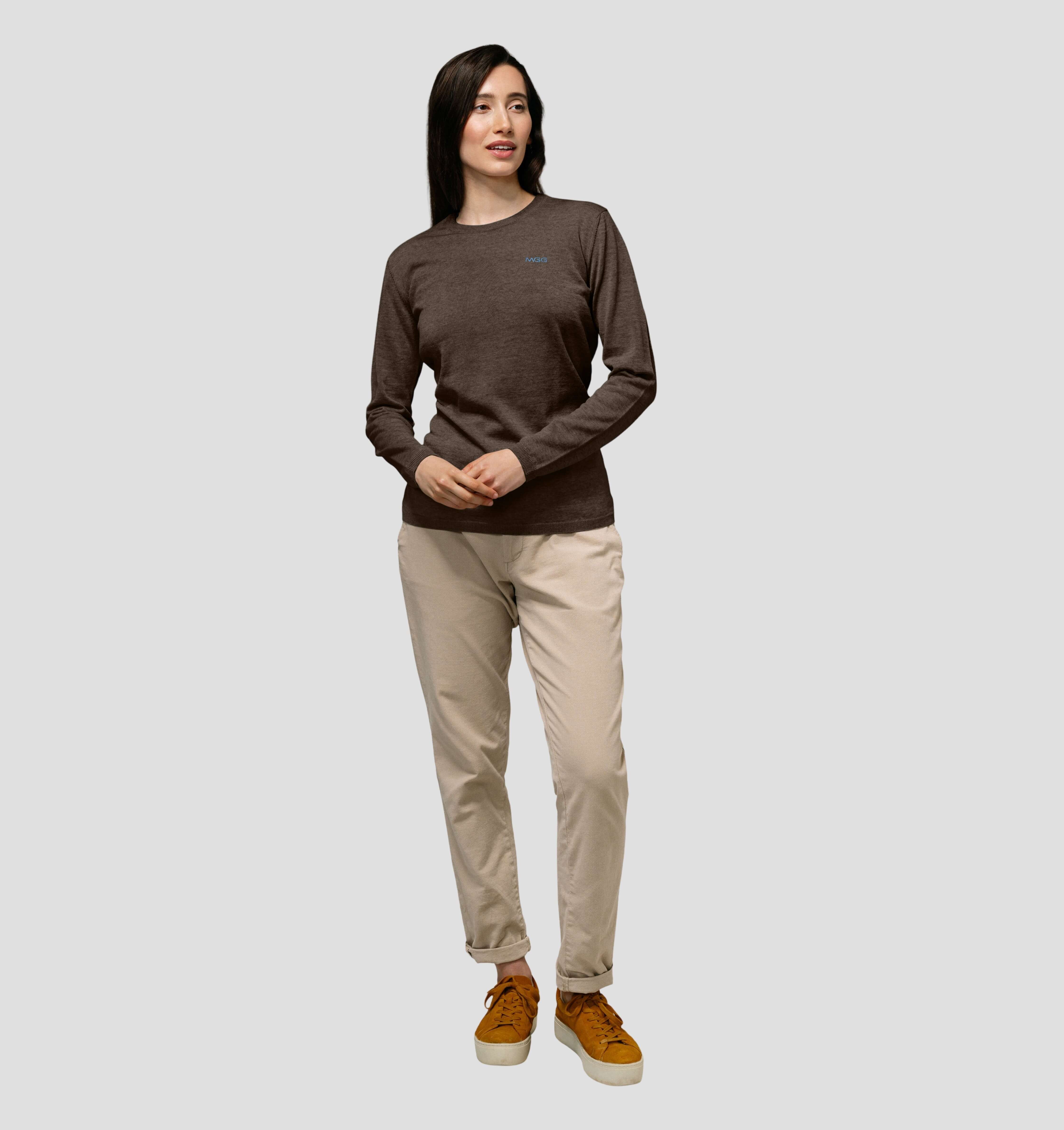 Merino SofTee | Long Sleeve - Taupe Brown / XS