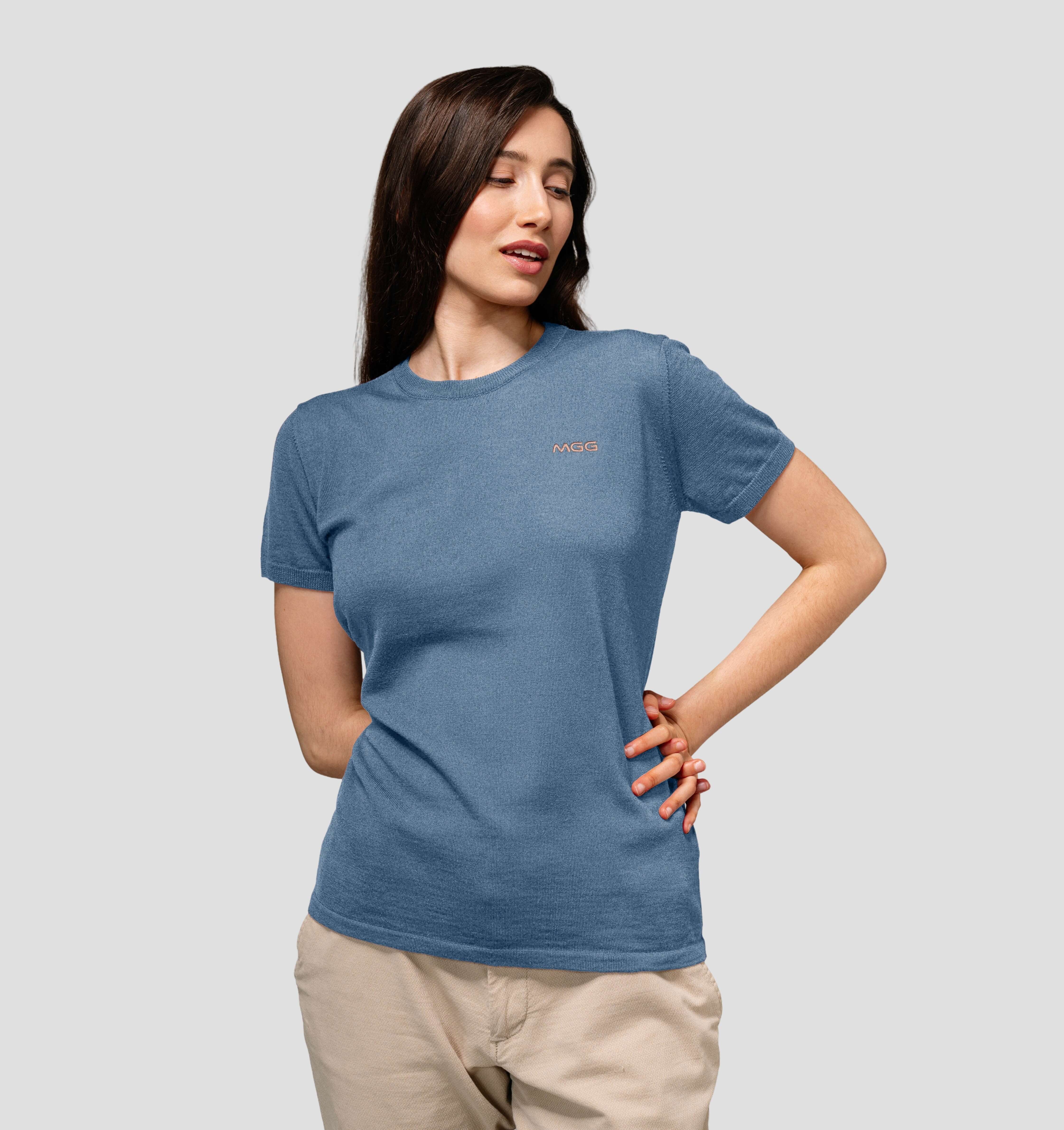 Merino SofTee | Classic - Dusty Blue / XS