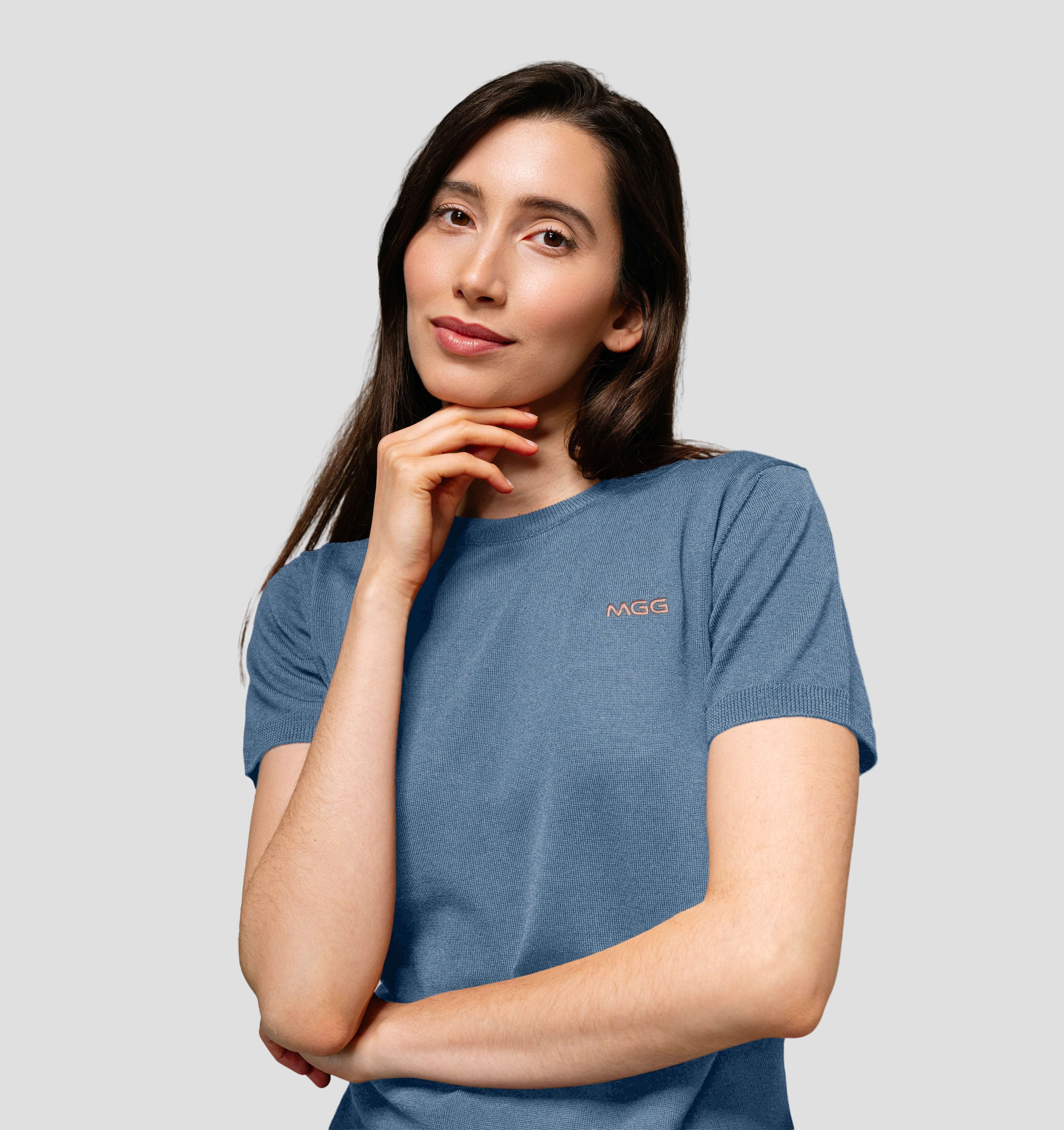 Merino SofTee | Classic - Dusty Blue / XS